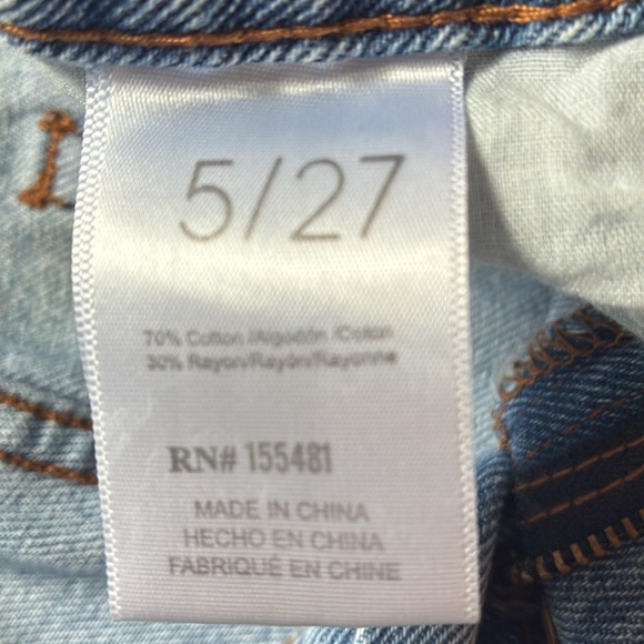 Simple Society Y2K light wash distressed stars rhinestones high rise jeans 5/27 - Picture 16 of 16